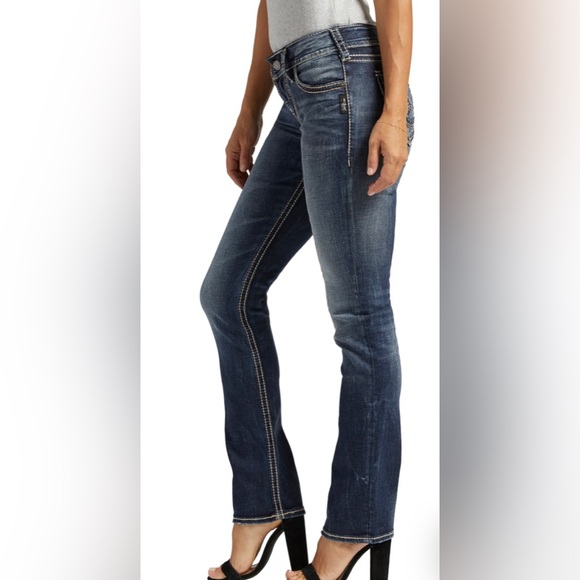 SILVER JEANS CO Suki Straight Leg Jeans | Low Rise | Size 26 /32 - Picture 5 of 16